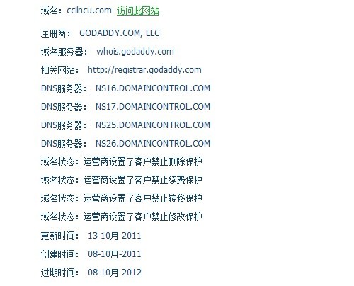 域名调查结果