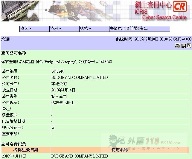域名调查结果