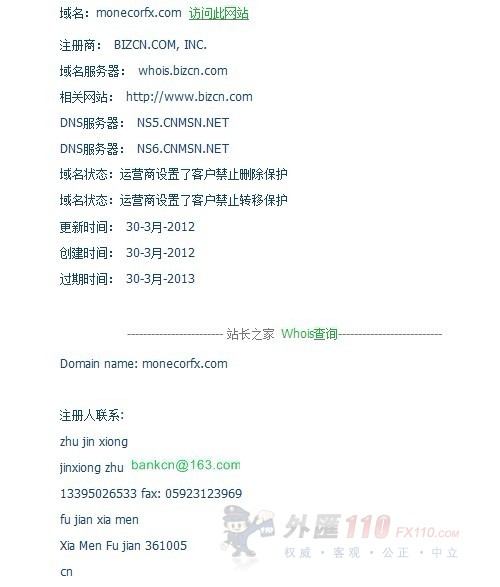 域名调查结果