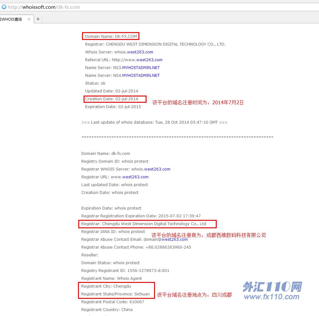 域名调查结果