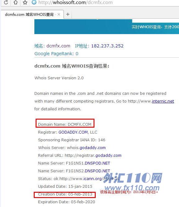 域名调查结果